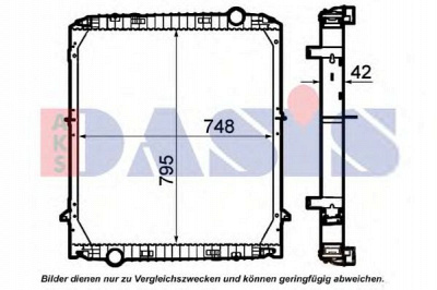 AKS DASIS 400041n -  Радиатор, охлаждение двигателя